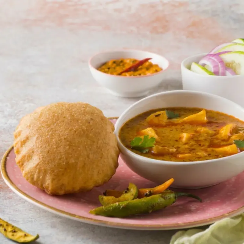 Aloo Sabzi - Puri (1pc) at Bikanervala Chandler, AZ | Toast