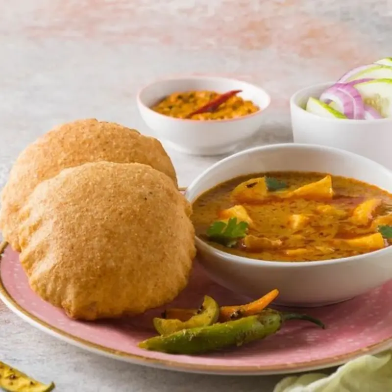 Aloo Sabzi - Puri at Bikanervala Chandler, AZ | Toast