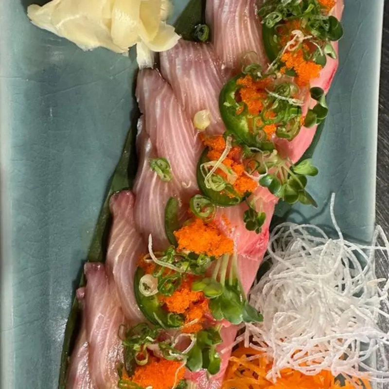 HAMACHI CARPACCIO at Banana Leaf ATL Thai  Sushi  Bar | Toast
