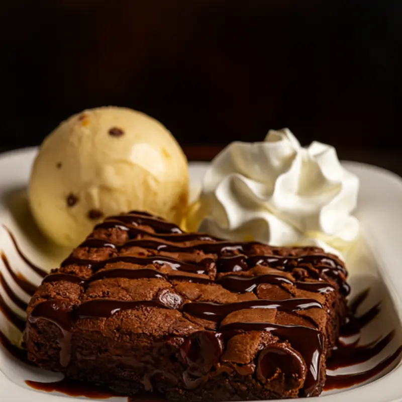 HOT FUDGE BROWNIE at Banana Leaf ATL Thai  Sushi  Bar | Toast