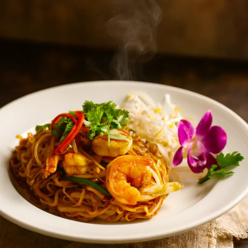 PAD THAI NOODLE at Banana Leaf ATL Thai  Sushi  Bar | Toast
