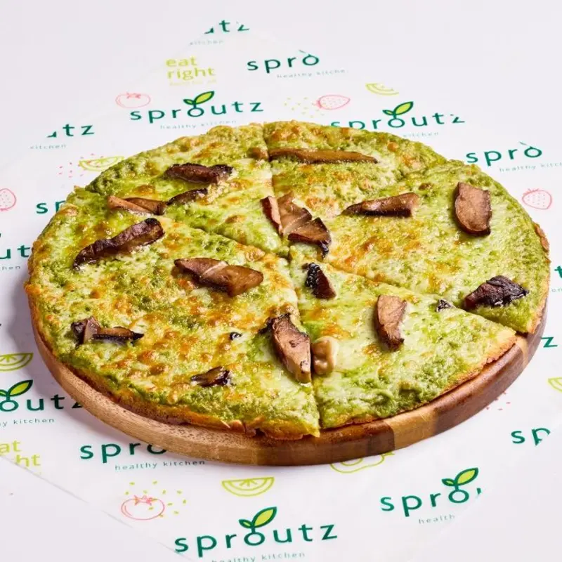 GLUTEN-FREE PIZZA - PESTO TRUFFLE MUSHROOM at Sproutz - Brickell | Toast