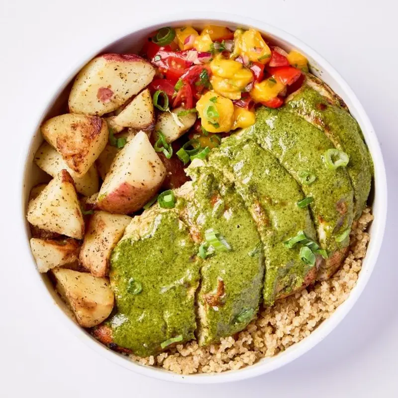 PROTEIN BOWL - PESTO CHICKEN at Sproutz - Brickell | Toast