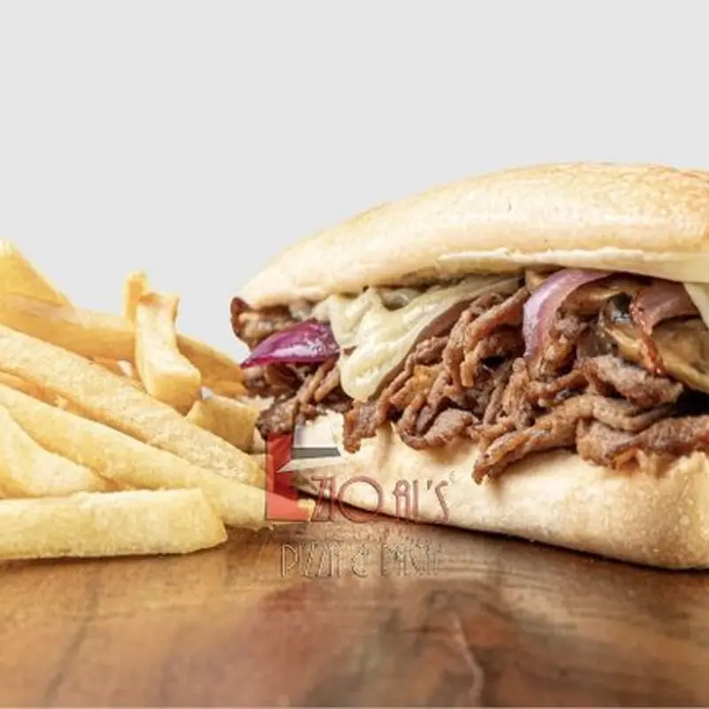 Philly Cheesesteak with Side at Zio Al's Pizza & Pasta - UTA | Toast