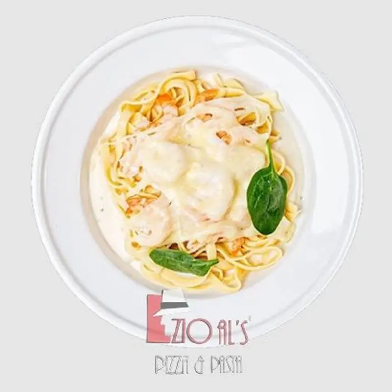 Shrimp Fettuccine Alfredo at Zio Al's Pizza & Pasta - UTA | Toast