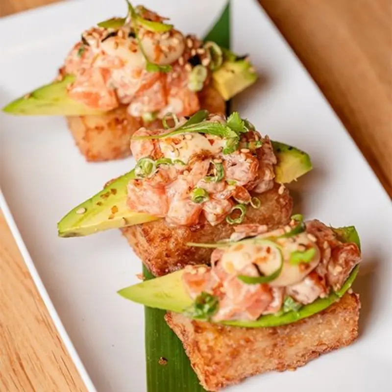 Crab Crispy Rice at Kumori Sushi Brownsville | Toast
