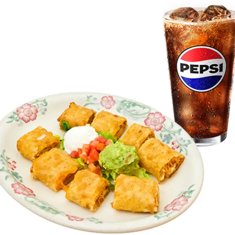 Chicken Taquitos w/ Drink