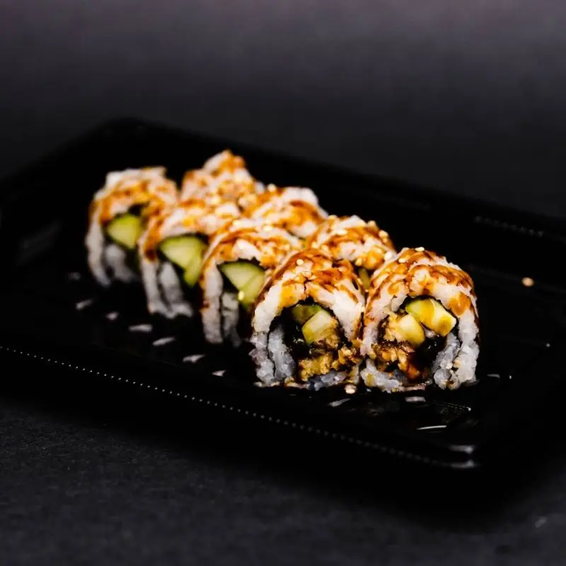 baked fresh water eel, cucumber, eel sauce