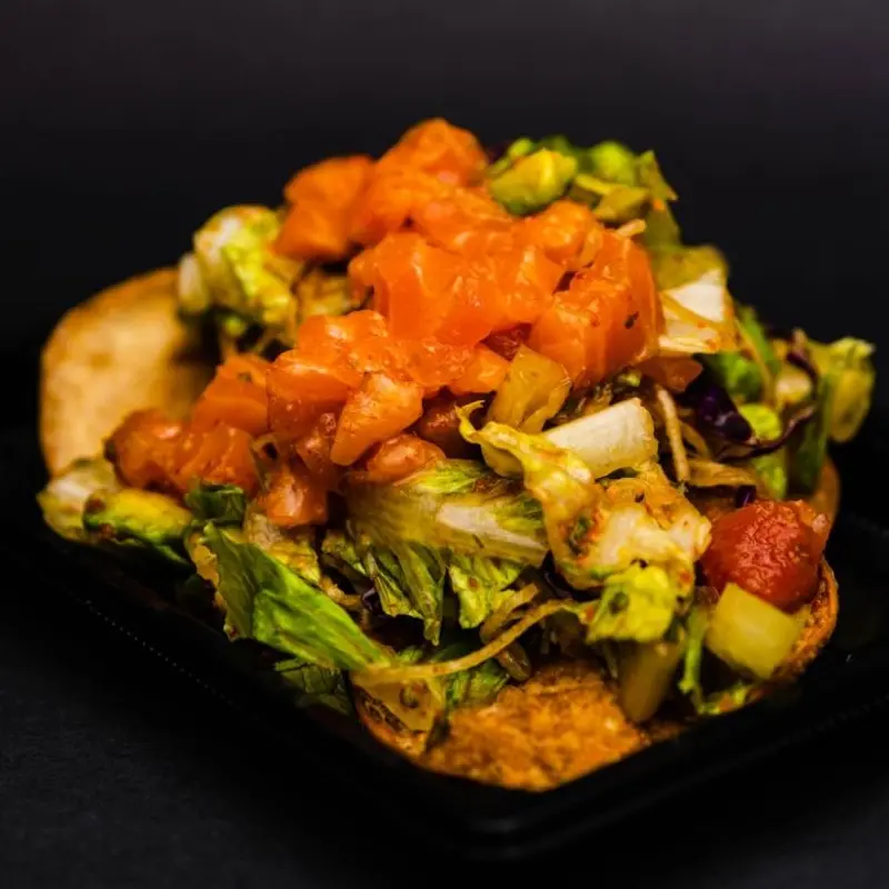 Salmon Poke Salad at Sushi Ave 866 N. Higley Rd | Toast
