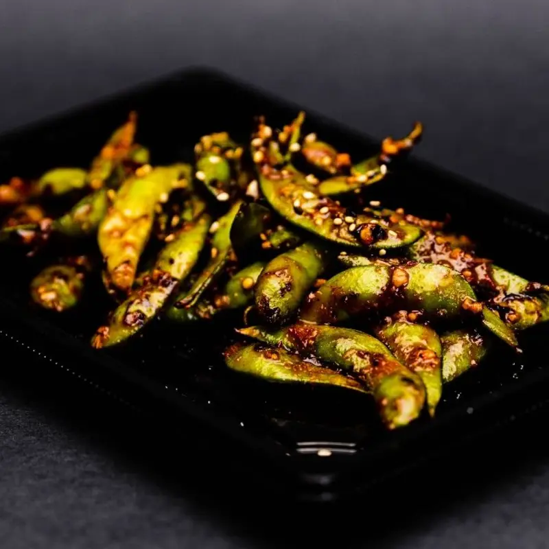 Spicy Garlic Edamame at Sushi Ave 866 N. Higley Rd | Toast