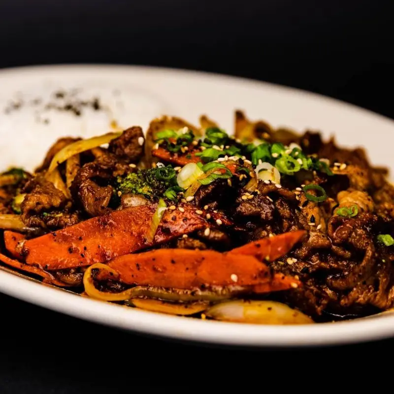 Spicy Pork Bulgogi at Sushi Ave 866 N. Higley Rd | Toast