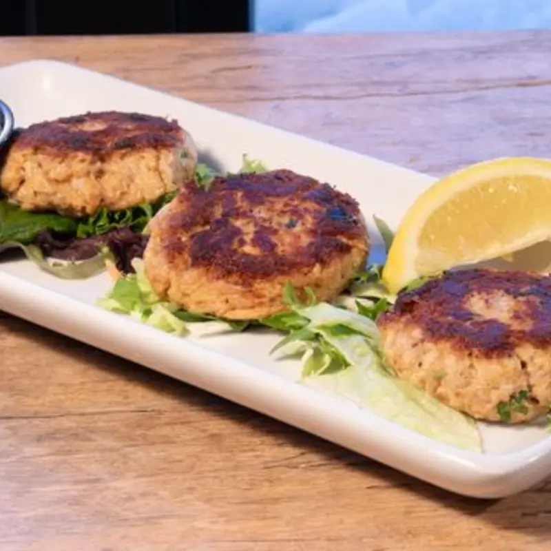 Maryland Crab Cakes at Rockfish Seafood Grill - Mckinney 2780 S Central Expy, | Toast