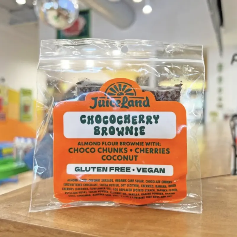 Chococherry Brownie Square at JuiceLand Frost Tower | Toast