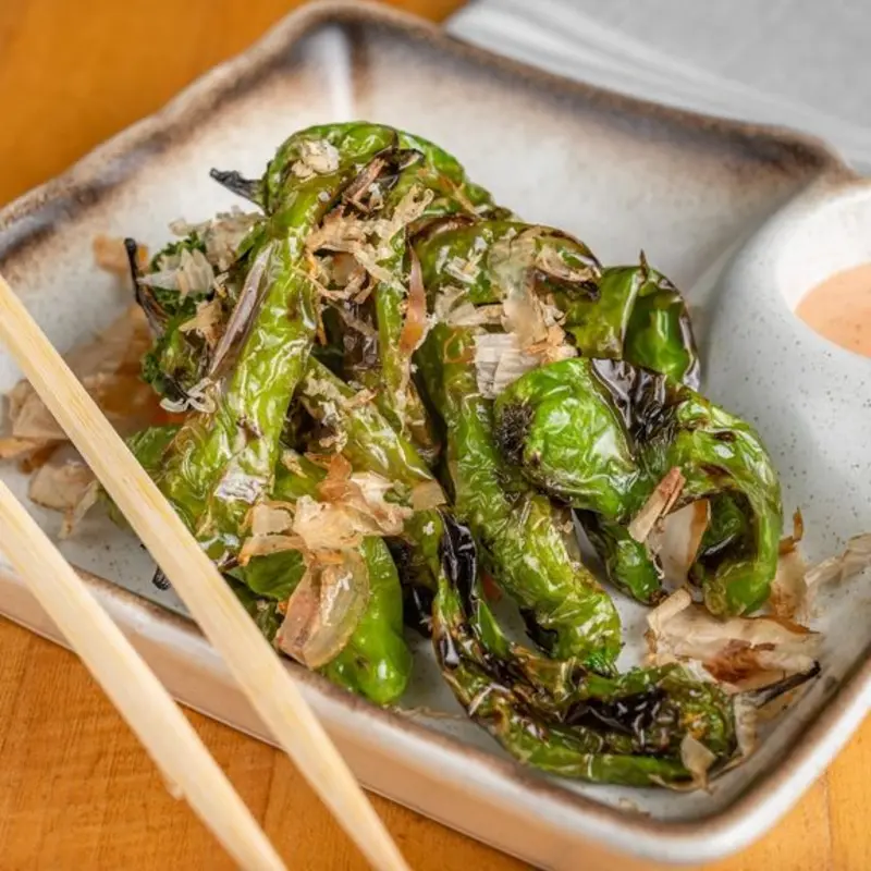 Shishito Peppers W/Ponzu & Bonito at Akashi Brickell - Brickell | Toast
