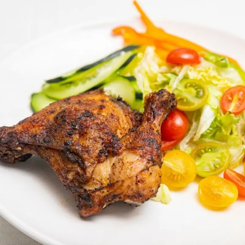 Jerk Chicken over Fresh Salad