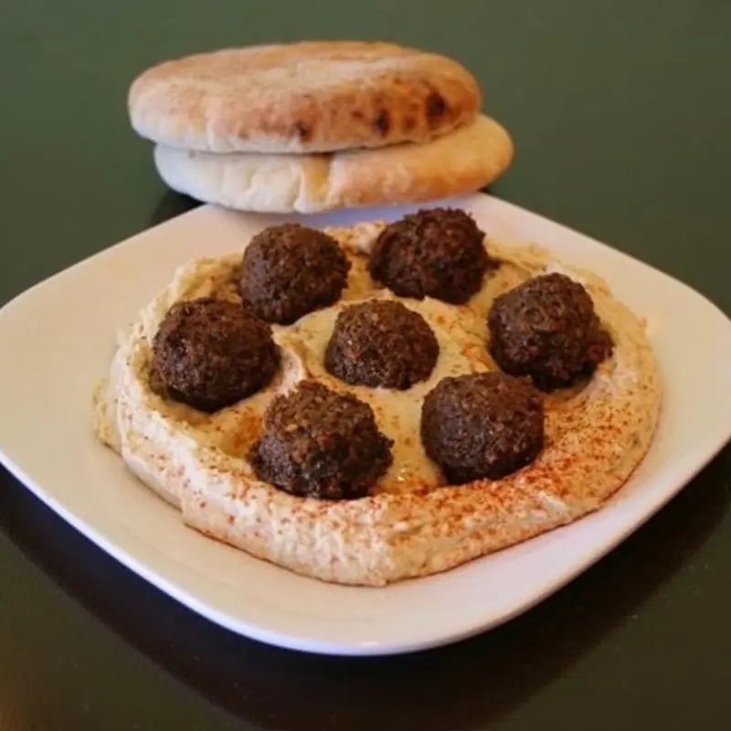 Falafel Platter at Holy Schnitzel - Crown Heights | Toast
