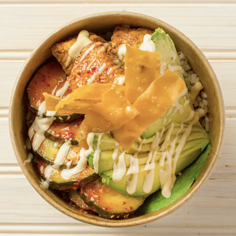 Salmon Bowl at The Crabby Shack 613 Franklin Ave | Toast