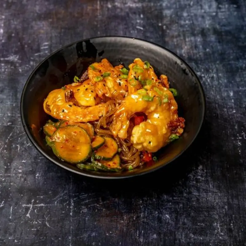 Sesame Shrimp Bowl at Nyam Nyam Nyam Nyam Korean BBQ | Toast
