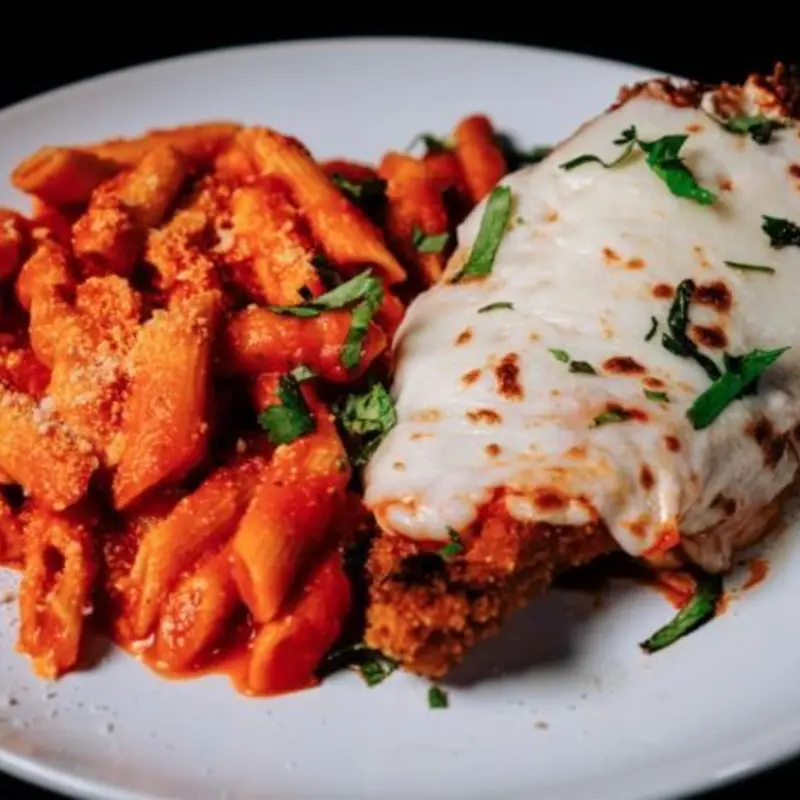 Chicken Parmesan - Lunch at Mamajuana Cafe | Toast