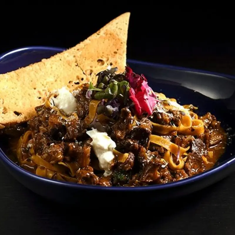 Fettuccini Oxtail at Mamajuana Cafe | Toast