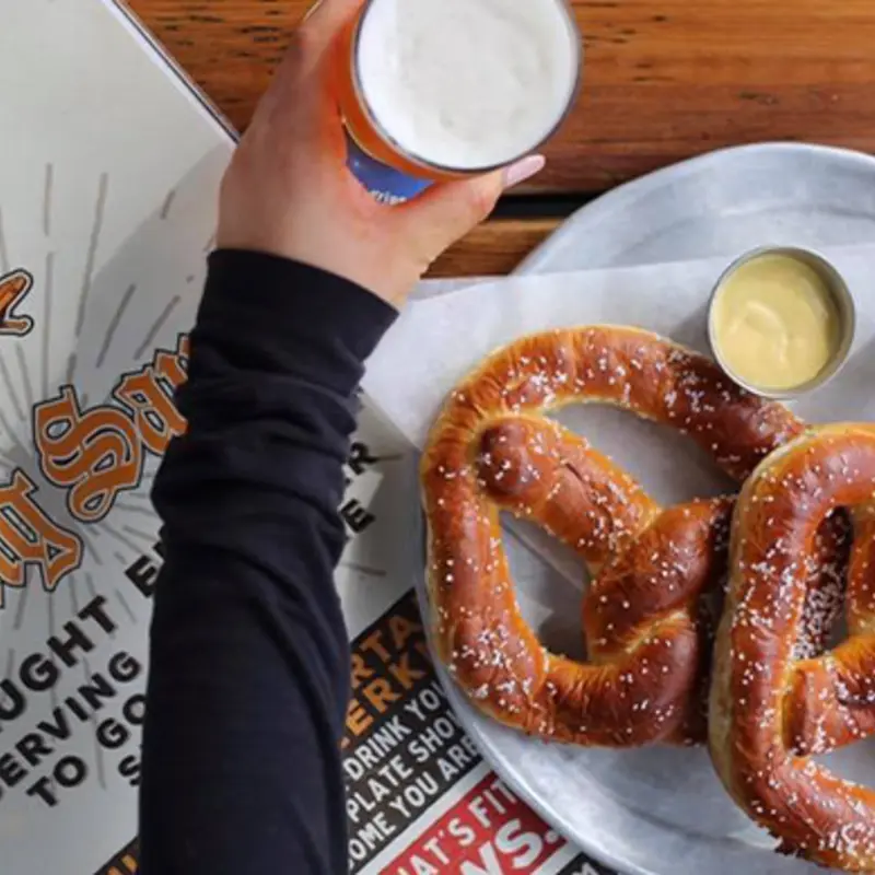 Two Big Soft Pretzels at Flying Saucer Houston | Toast