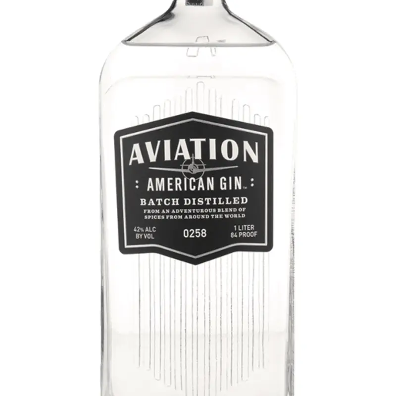 Aviation American Gin is a smooth spirit crafted with a blend of botanicals, giving it a unique and balanced flavor profile. It's distilled in Oregon and comes in a 1-liter bottle, perfect for mixing into your favorite cocktails. at Capitol Discount Liquors 22 West Pine Street | Toast