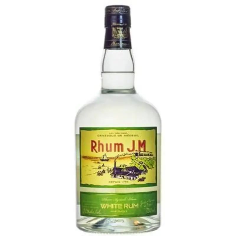 The Rhum J.M. Agricole Blanc is a smooth, 100 proof white rum distilled in Martinique. It comes in a 700ml bottle, offering a vibrant and authentic taste experience.