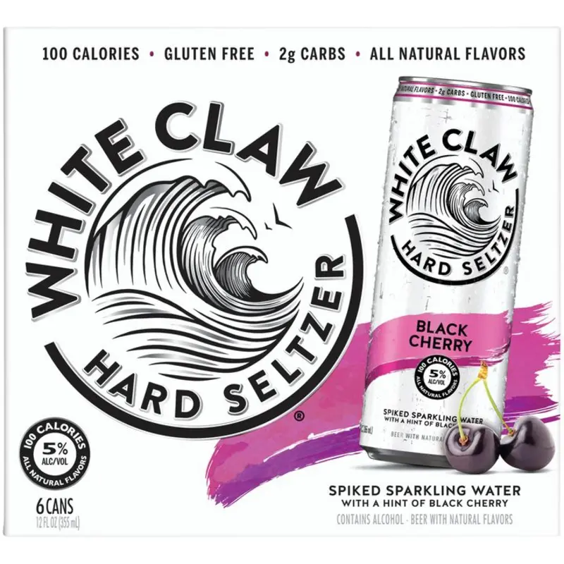 White Claw Black Cherry - 6 pack Cans