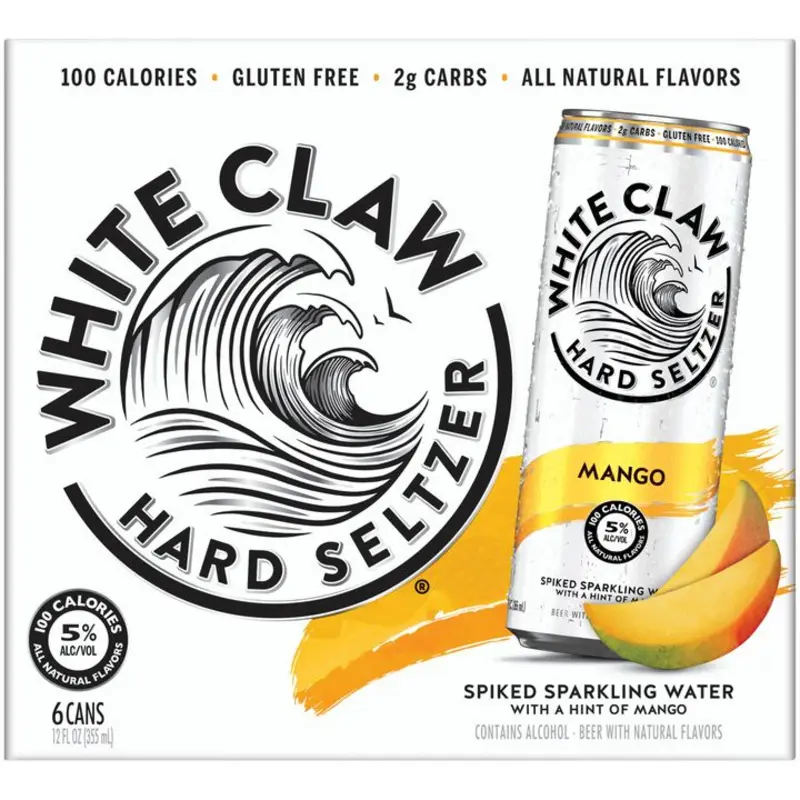 White Claw Mango 6 pack cans