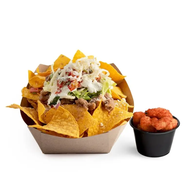 FRIED SHRIMP NACHOS at Tacos My Guey - Downtown TMG Downtown | Toast