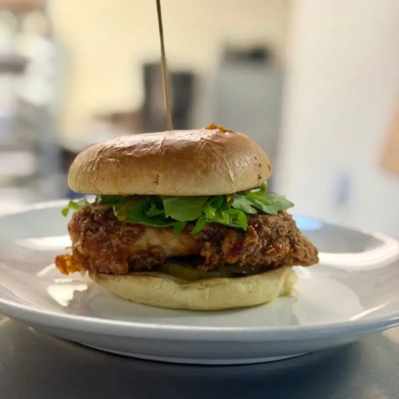 Honey Chili Chicken Sandwich at RusTeak Thornton Park 101 S. Eola Drive | Toast