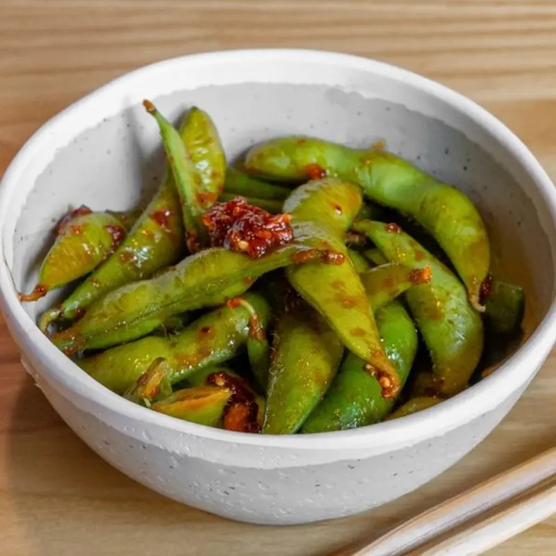 T - Edamame Honey Chili Garlic at Sushi Saint | Toast