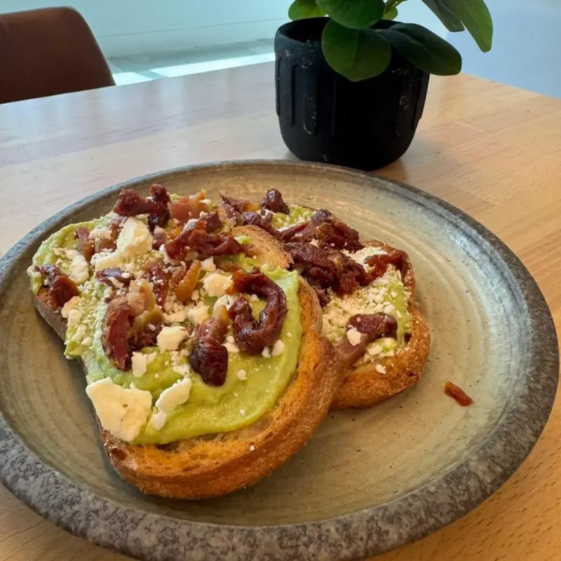 Avocado Toast (2 Slices) at Social Sips Café & Bistro Panorama Tower - Cyber Café - 18th Floor | Toast