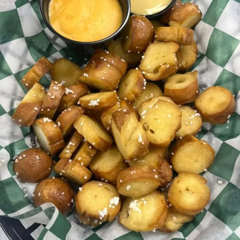 Pretzel Bites & Beer Cheese at Four Green Fields 702 North Ashley Drive
