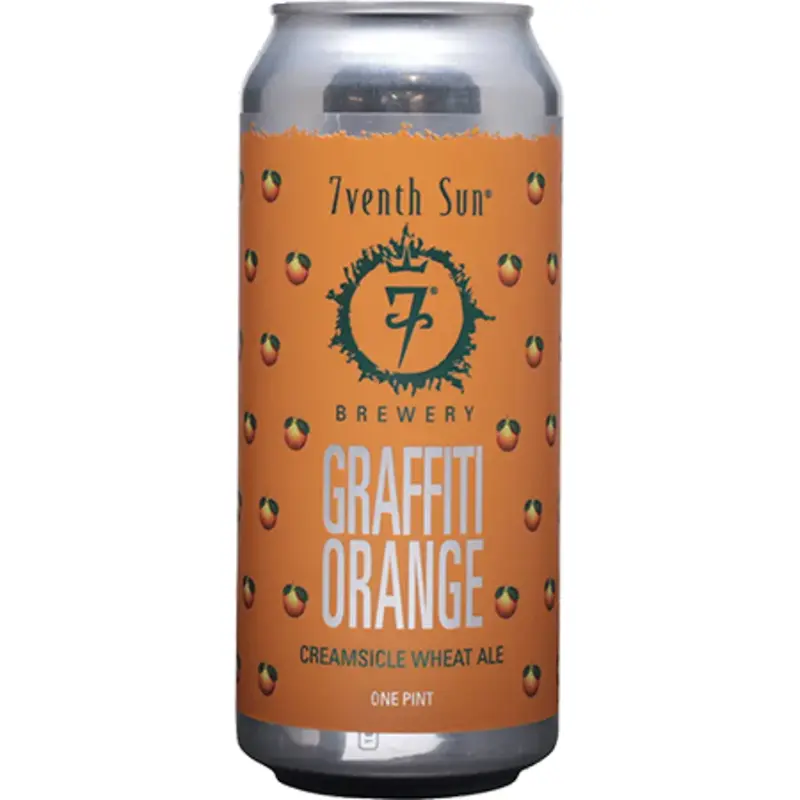 7venth Sun Graffiti Orange Can