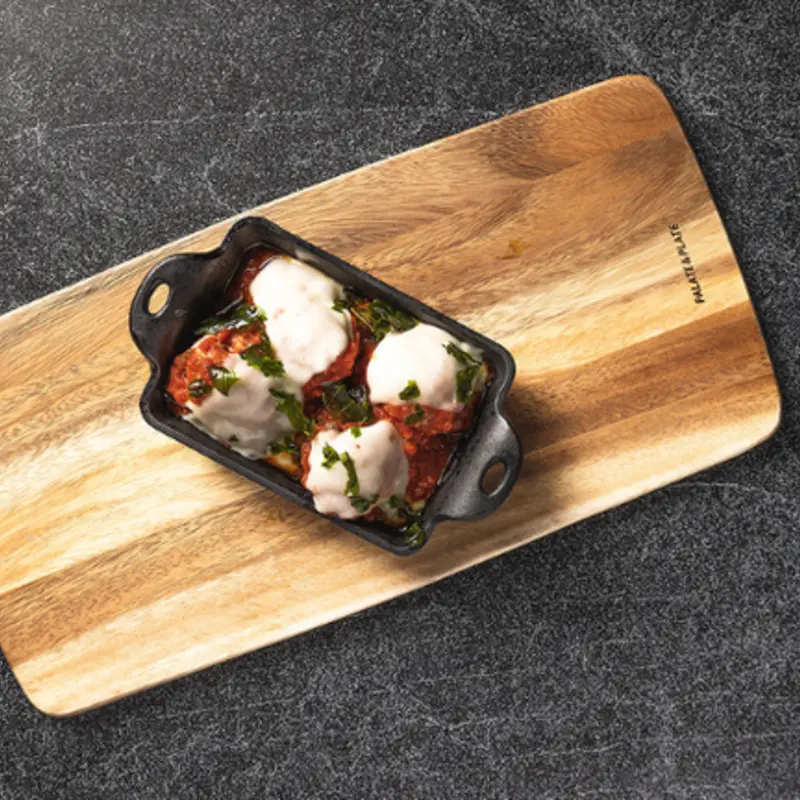 Meatball Pizzaiola at Rosso Italian Rosso Italian