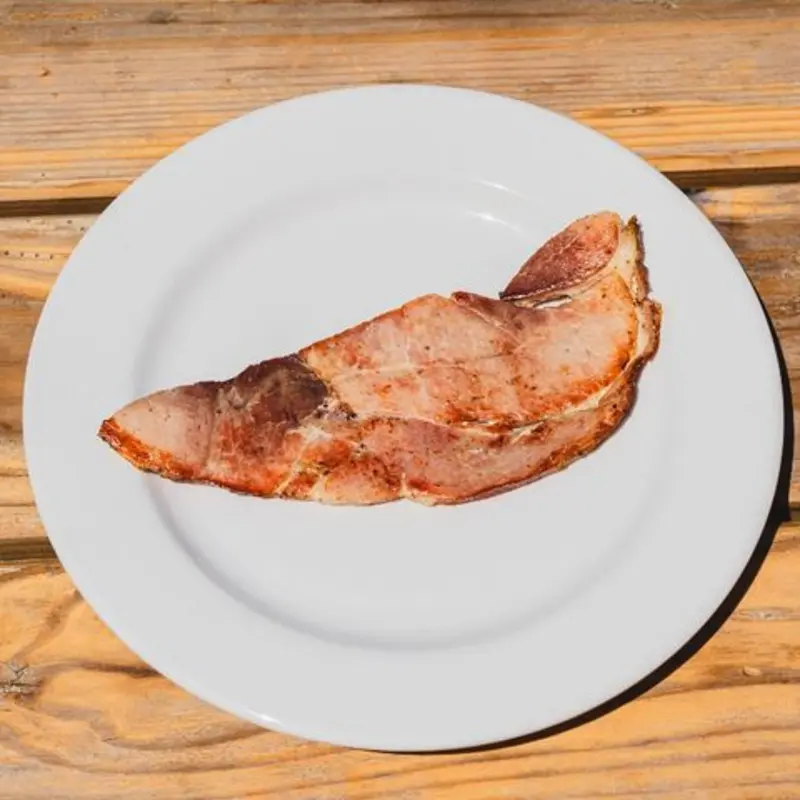 OFF-THE-BONE 8oz. HAM STEAK at Matt's Big Breakfast Downtown