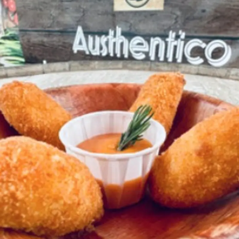 Chicken Croquettes at Austhentico 308 Congress Avenue