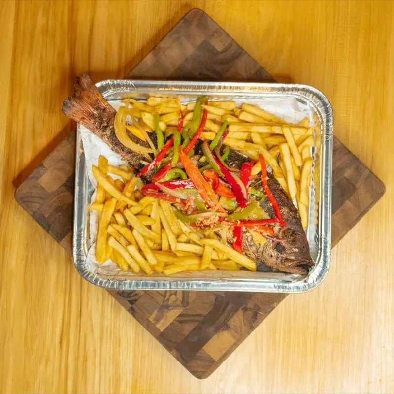 Whole Fried Red Snapper at TrapHouse Caribbean 310 Colorado Street
