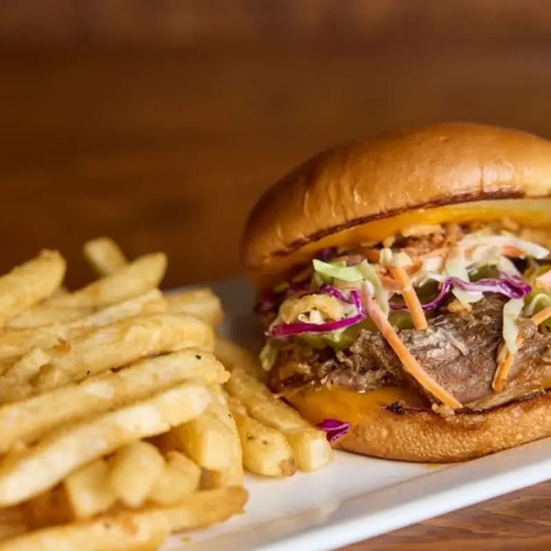 BBQ Brisket Sandwich at Cedar Door Patio Bar and Grill
