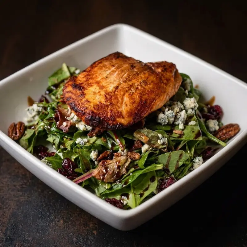 Hickory Salmon Salad at Mexican Grill & Margarita Bar