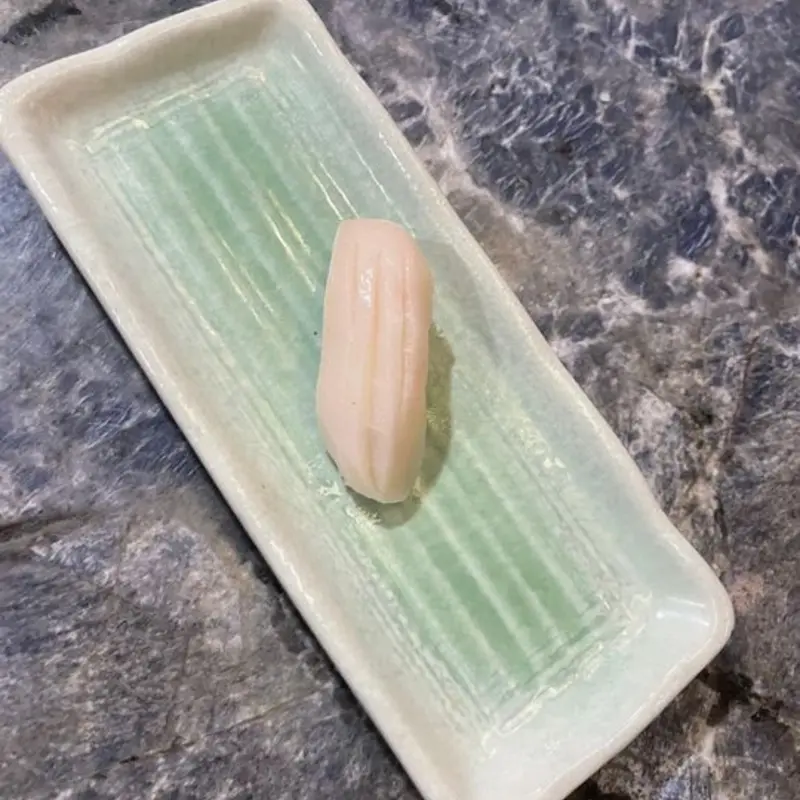 Escolar Nigiri (Super white tuna) at Maiko