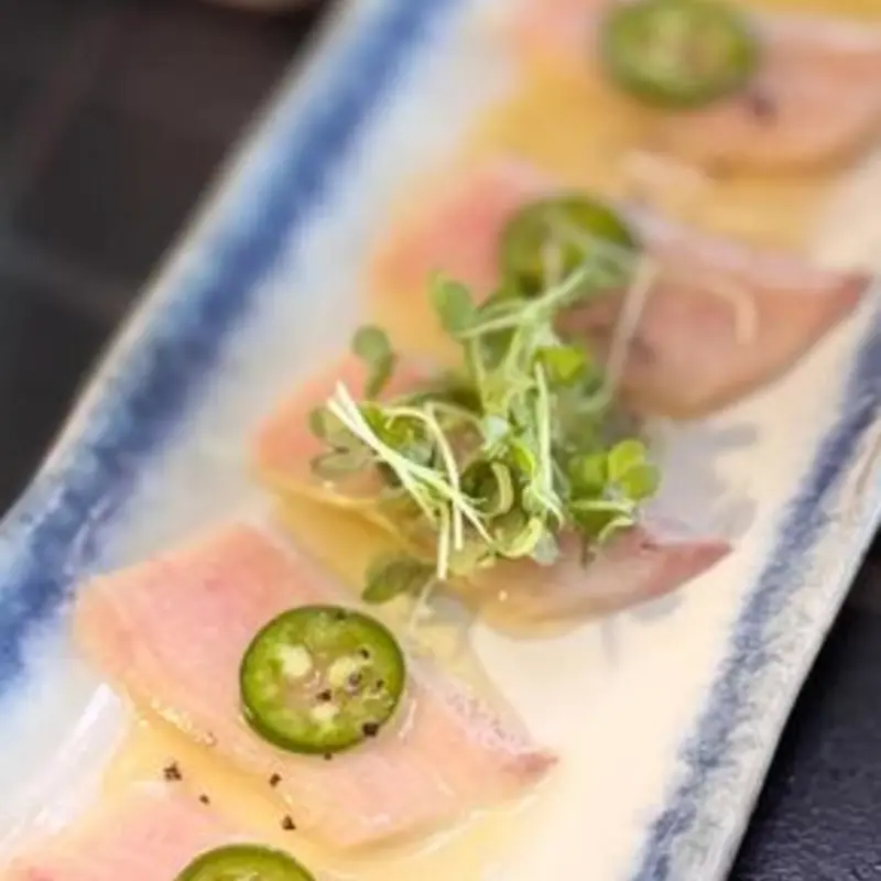 Yellowtail jalapeno at Maiko