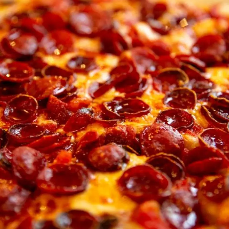 Hot Honey & Pepperoni Pie at Pour Taproom / Pizza Dynamo 61 N Laura St