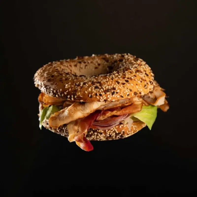 Smoked Turkey and Bacon Sandwich at Bagels R Us - 3rd Street