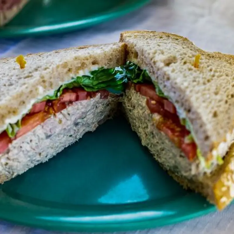 Tuna Salad Sandwich at Clara's Tidbits Restaurant - Hendricks