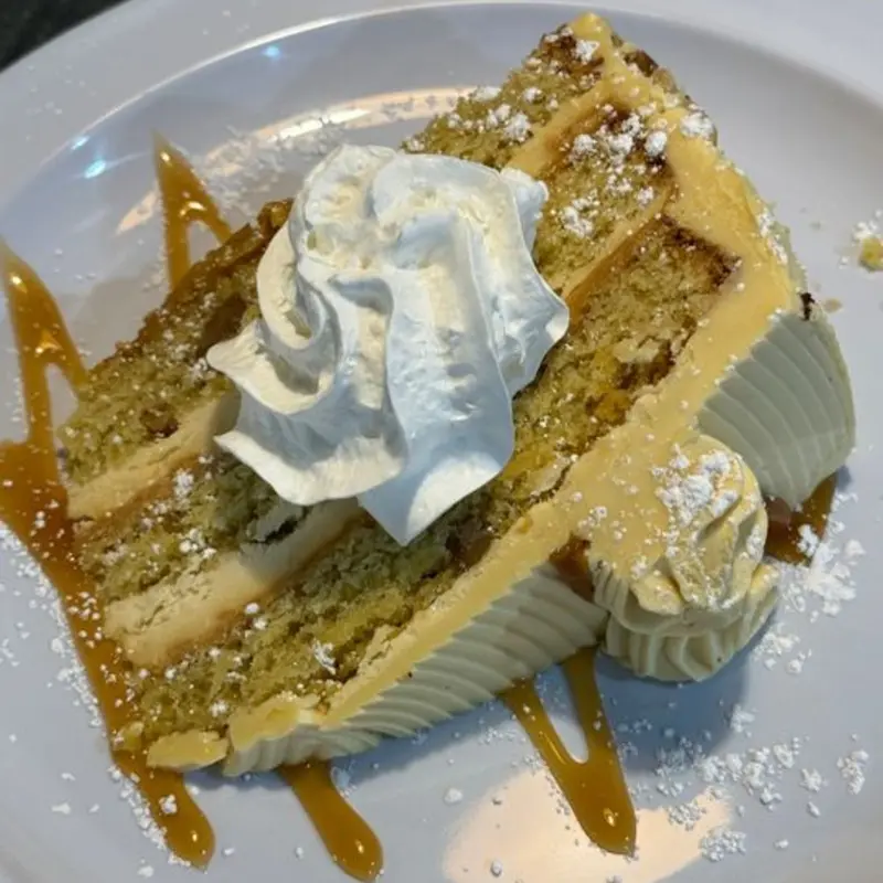 Banana Foster Cake at Players Grille - Brooklyn