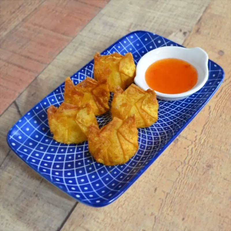 Crab Rangoon at SENYAI Thai Street Food & Noodle Bar in Historic 5-Points Riverside near downtown Jacksonville!