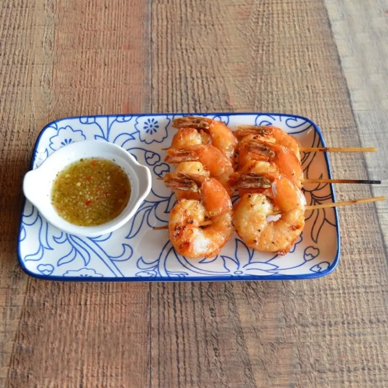 Grilled Shrimp at SENYAI Thai Street Food & Noodle Bar in Historic 5-Points Riverside near downtown Jacksonville!