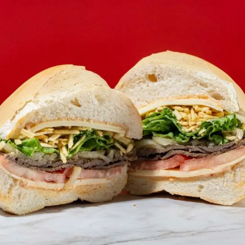 Pan con Bistec at Cortaditos Newark Newark